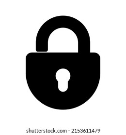 Icono de línea Web. Color de bloqueo de Padlock editable