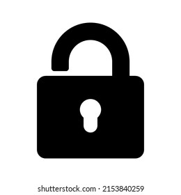 Web line icon. Padlock color editable