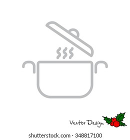 Web line icon. Pan, saucepan