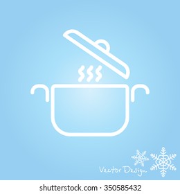 Web line icon. Pan, saucepan