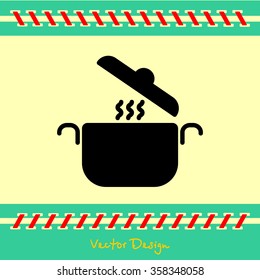 Web line icon. Pan, saucepan