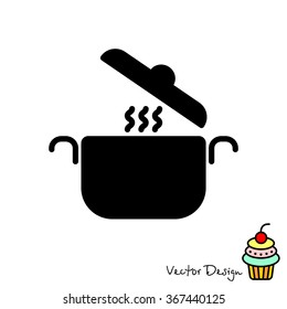 Web line icon. Pan, saucepan