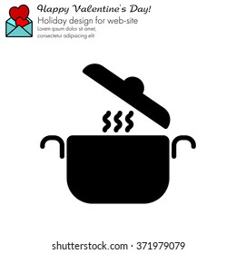 Web line icon. Pan, saucepan