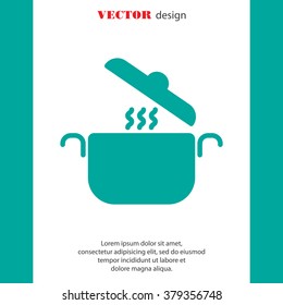 Web line icon. Pan, saucepan