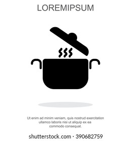 Web line icon. Pan, saucepan