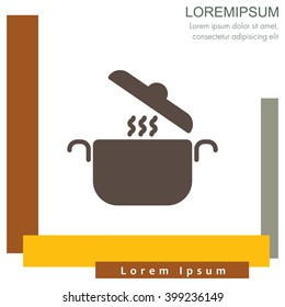 Web line icon. Pan, saucepan