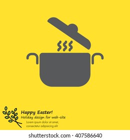 Web line icon. Pan, saucepan