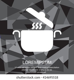 Web line icon. Pan, saucepan