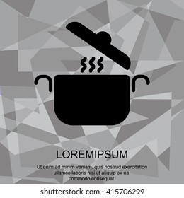 Web line icon. Pan, saucepan