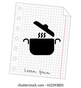 Web line icon. Pan, saucepan