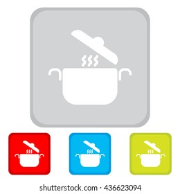 Web line icon. Pan, saucepan