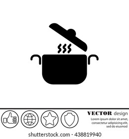 Web line icon. Pan, saucepan