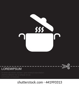 Web line icon. Pan, saucepan