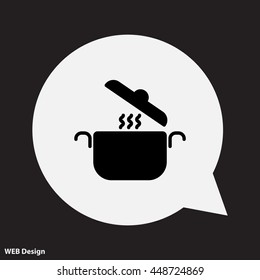 Web line icon. Pan, saucepan