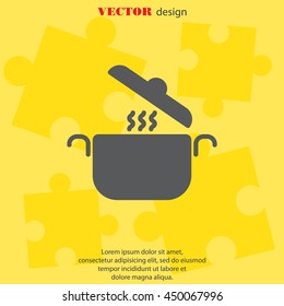 Web line icon. Pan, saucepan