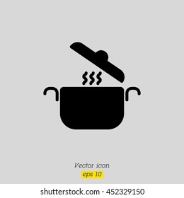 Web line icon. Pan, saucepan