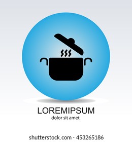 Web line icon. Pan, saucepan