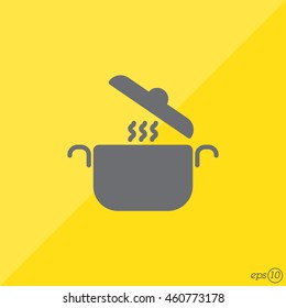 Web line icon. Pan, saucepan