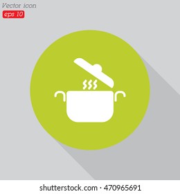 Web line icon. Pan, saucepan