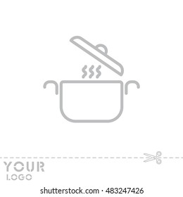 Web line icon. Pan, saucepan