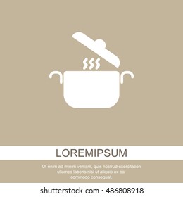 Web line icon. Pan, saucepan