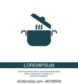 Web line icon. Pan, saucepan