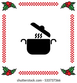 Web line icon. Pan, saucepan