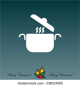 Web line icon. Pan, saucepan