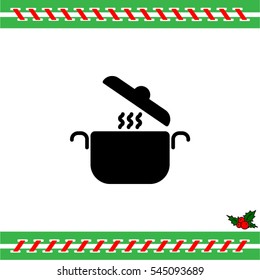 Web line icon. Pan, saucepan