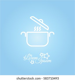 Web line icon. Pan, saucepan