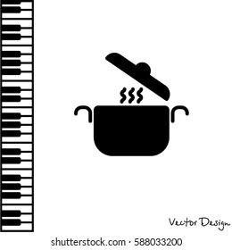 Web line icon. Pan, saucepan