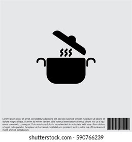 Web line icon. Pan, saucepan