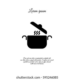 Web line icon. Pan, saucepan
