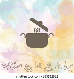 Web line icon. Pan, saucepan