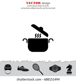 Web line icon. Pan, saucepan