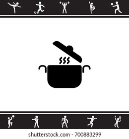 Web line icon. Pan, saucepan