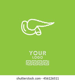 Web line icon. Pancreas