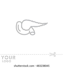 Web line icon. Pancreas