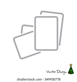 Web line icon. Paper, blank sheet of paper