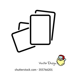 Web line icon. Paper, blank sheet of paper
