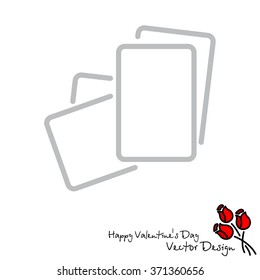 Web line icon. Paper, blank sheet of paper