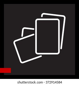 Web line icon. Paper, blank sheet of paper