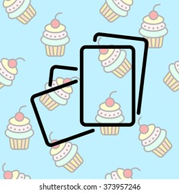 Web line icon. Paper, blank sheet of paper