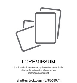 Web line icon. Paper, blank sheet of paper