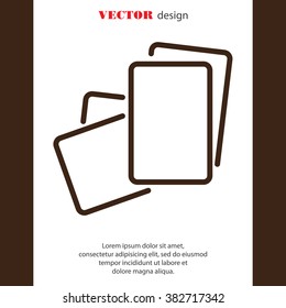 Web line icon. Paper, blank sheet of paper