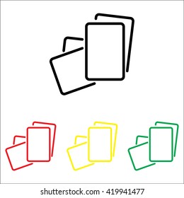 Web line icon. Paper, blank sheet of paper
