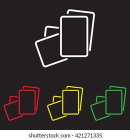 Web line icon. Paper, blank sheet of paper