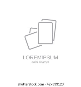 Web line icon. Paper, blank sheet of paper