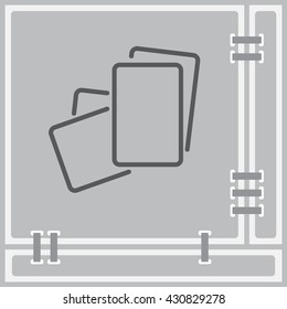 Web line icon. Paper, blank sheet of paper