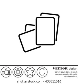 Web line icon. Paper, blank sheet of paper